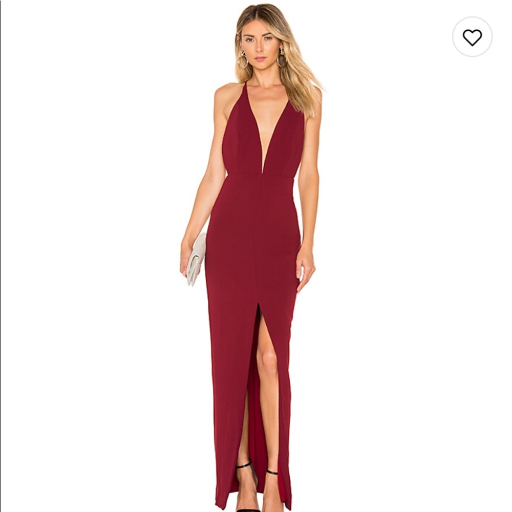 Lovers + Friends Pinot Noir Gown